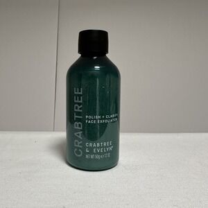 Crabtree & Evelyn polish + clarify face exfoliator powdered 1.7 OZ./50g
